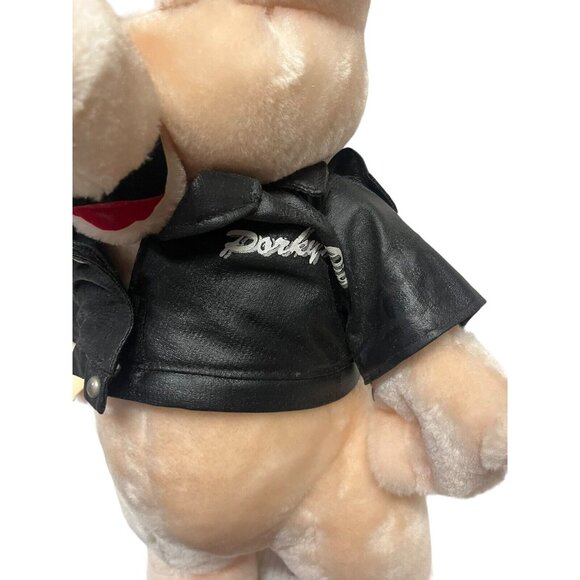 Looney Tunes 1995 Porky Pig That's All Folk's Plush Stuffed Leather Jacket 22” - Picture 4 of 10